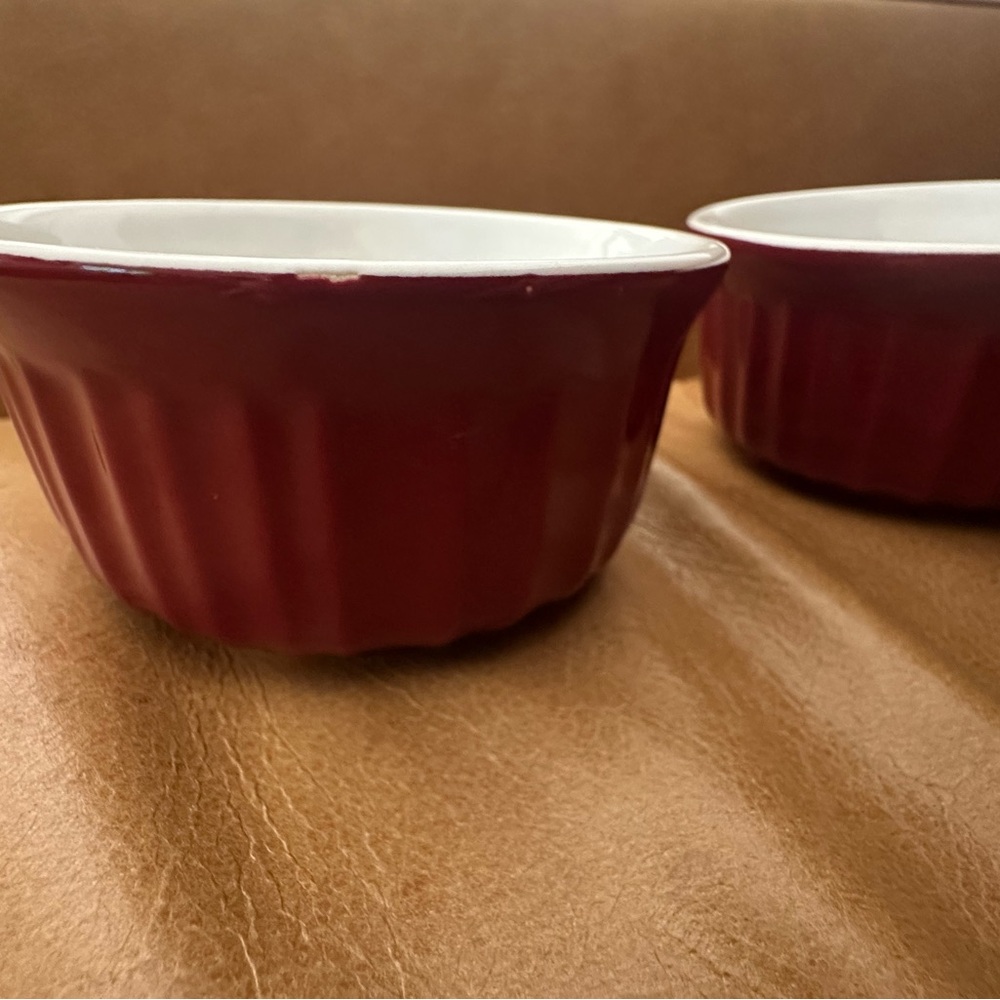 Corningware Red and White Ramekins - Picture 4 of 6